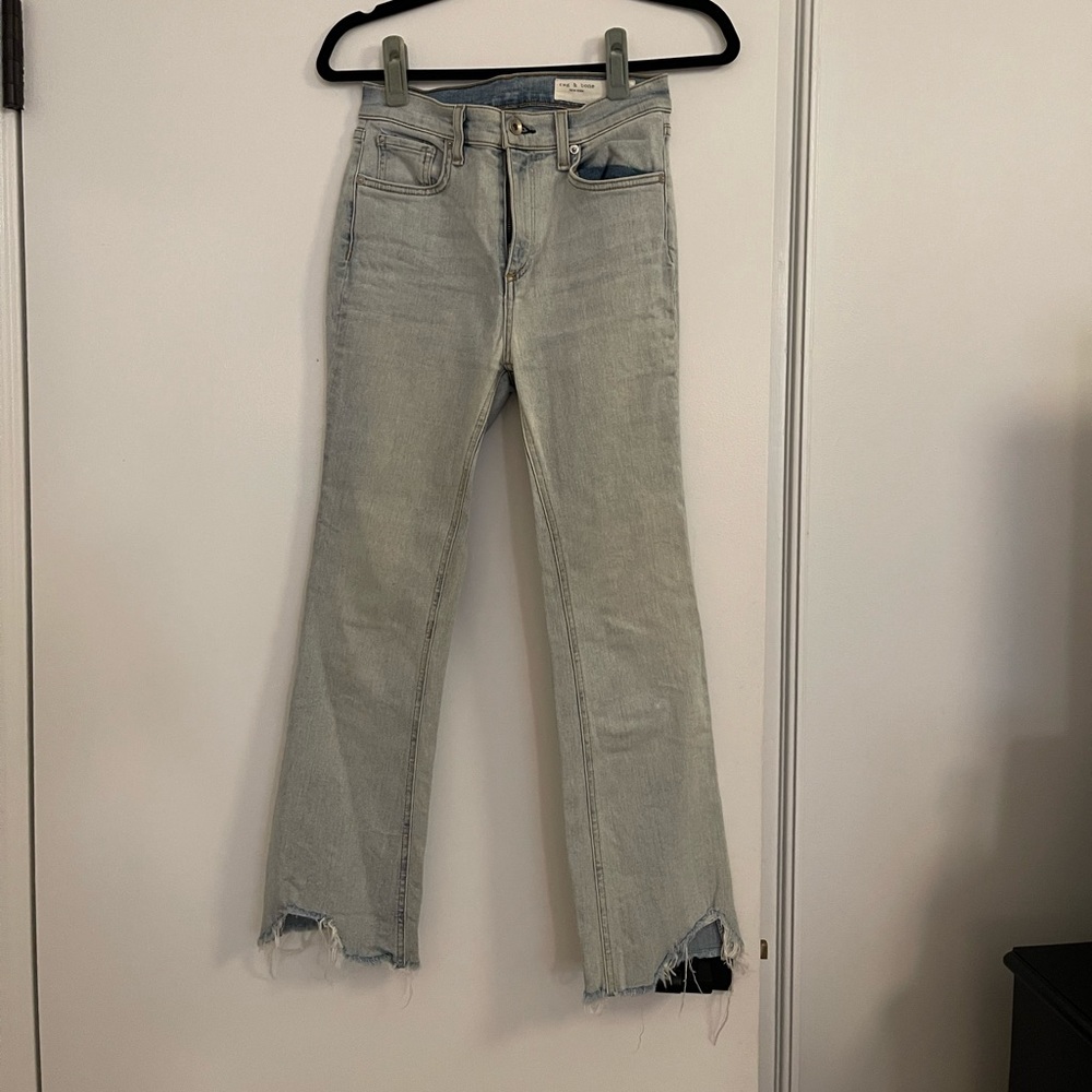 Rag and bone cropped stretchy jean
